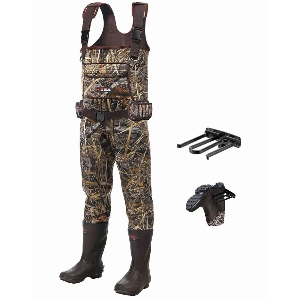 HISEA Chest Waders Size 10 600G Insulated Neoprene Waterproof Fishing Hunting